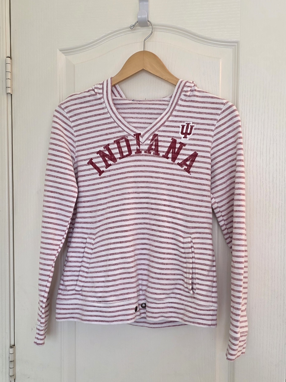 Gear For Sports Red & White Striped Hoodie